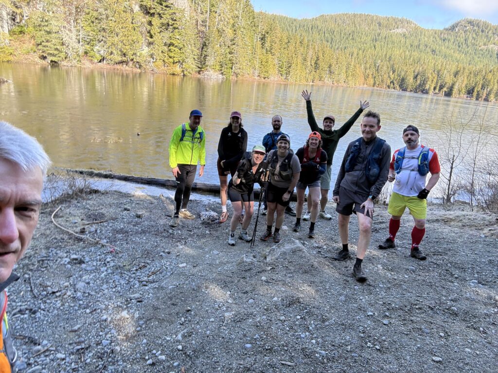 Runners at Granite Lake